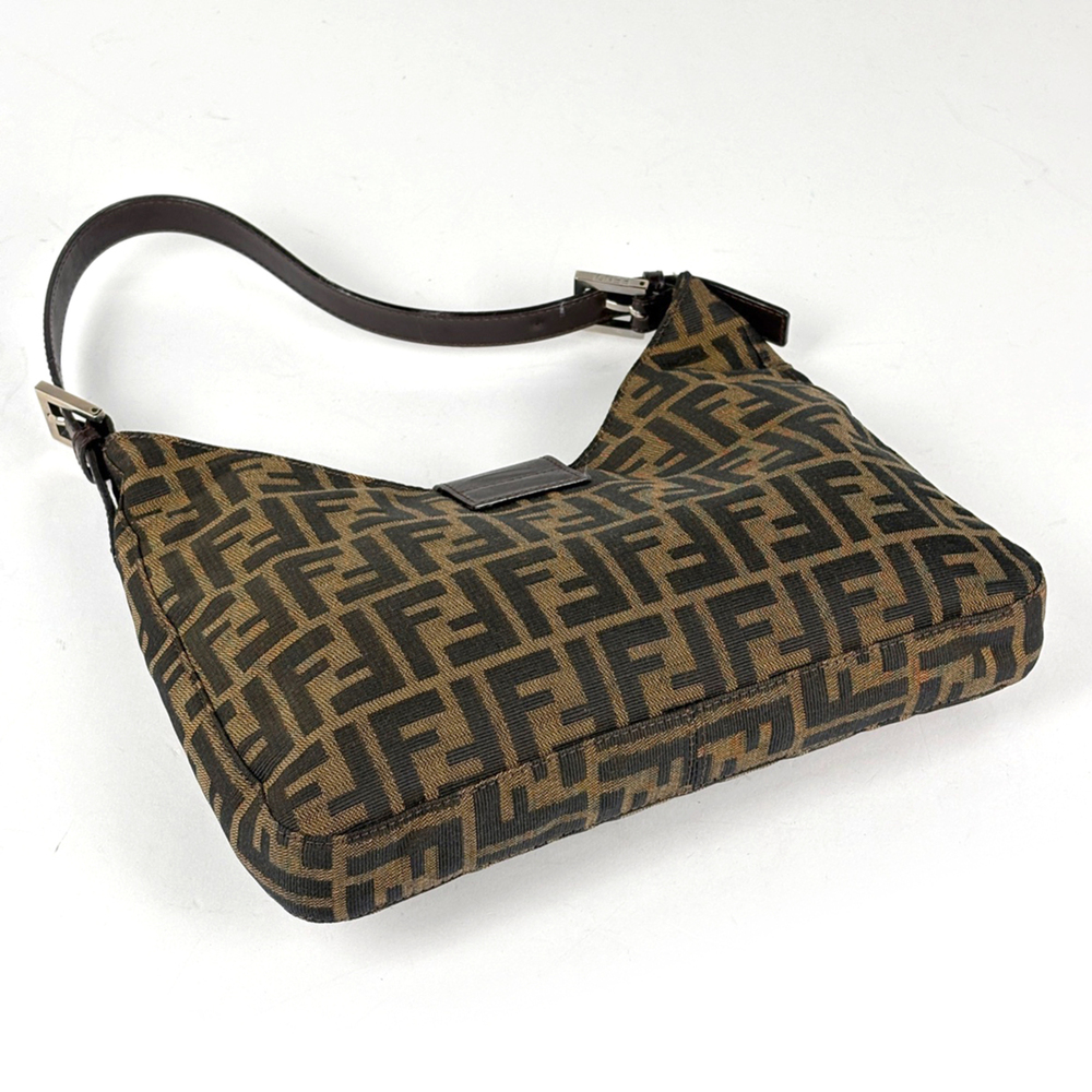 Fendi Zucca pattern shoulder bag, one-shoulder, canvas, brown, 26569, women's. - Picture 2 of 8